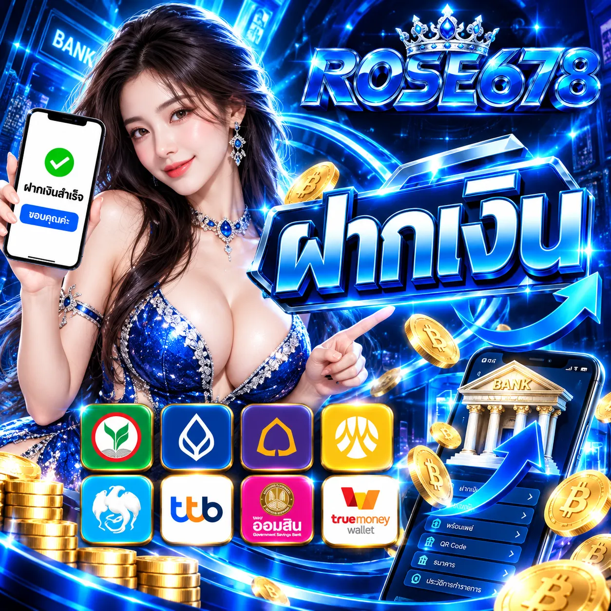 ROSE678 - ฝากเงิน